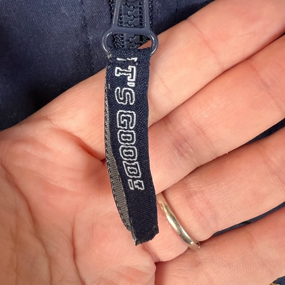 Vintage Winnie The Pooh Football Jacket Navy Fall Sporty 3-6 Months Baby - Picture 4 of 6